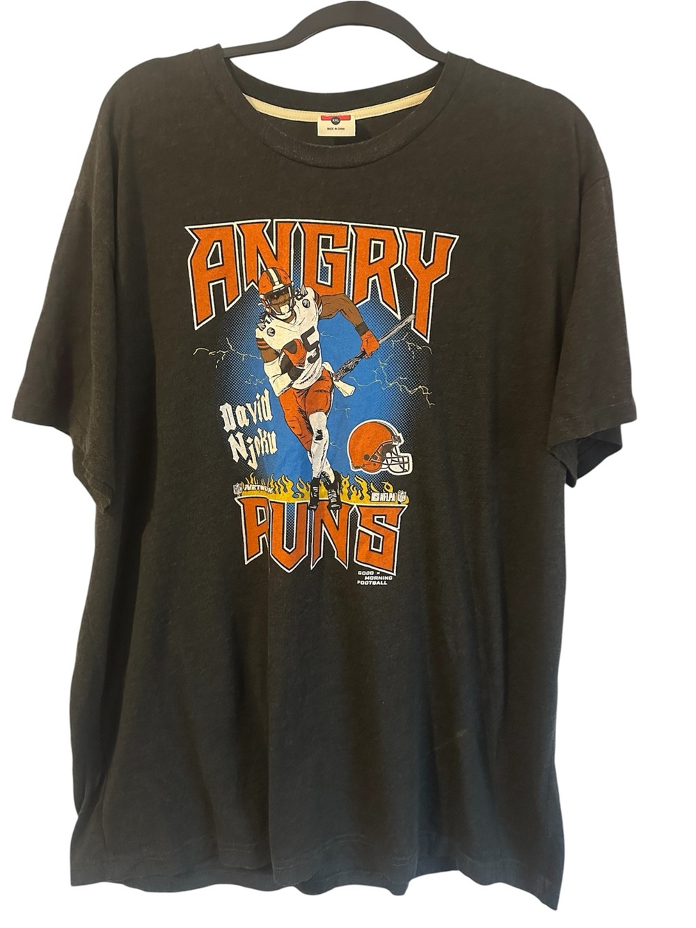 Angry Runs David Njuko homage tee size 2xl